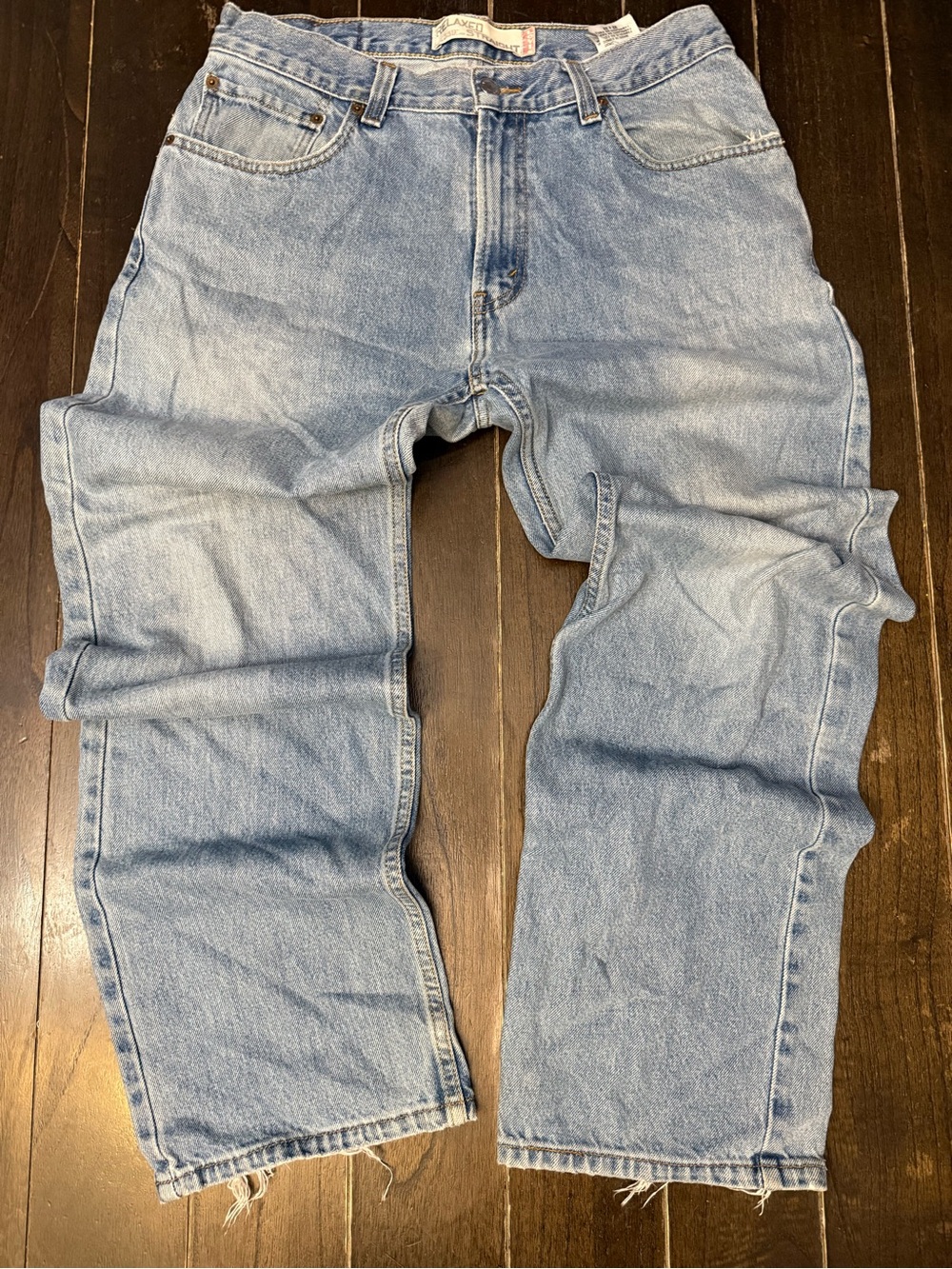 Levi’s 559 Relaxed Straight Jeans Men’s 32x32 Light Wash 100% Cotton Distressed